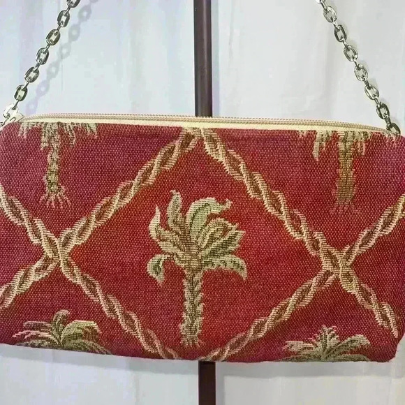 Doodle Bags Stuart Florida Womens Shoulder Chain Bag Tapestry Palm Trees - Picture 2 of 8